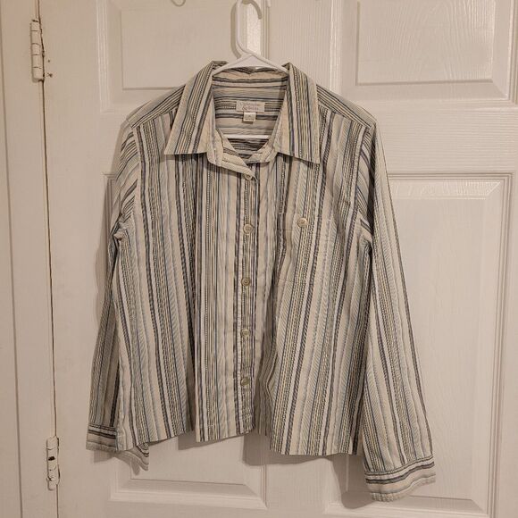 Christopher &Banks woman's Stripped top - Picture 1 of 7